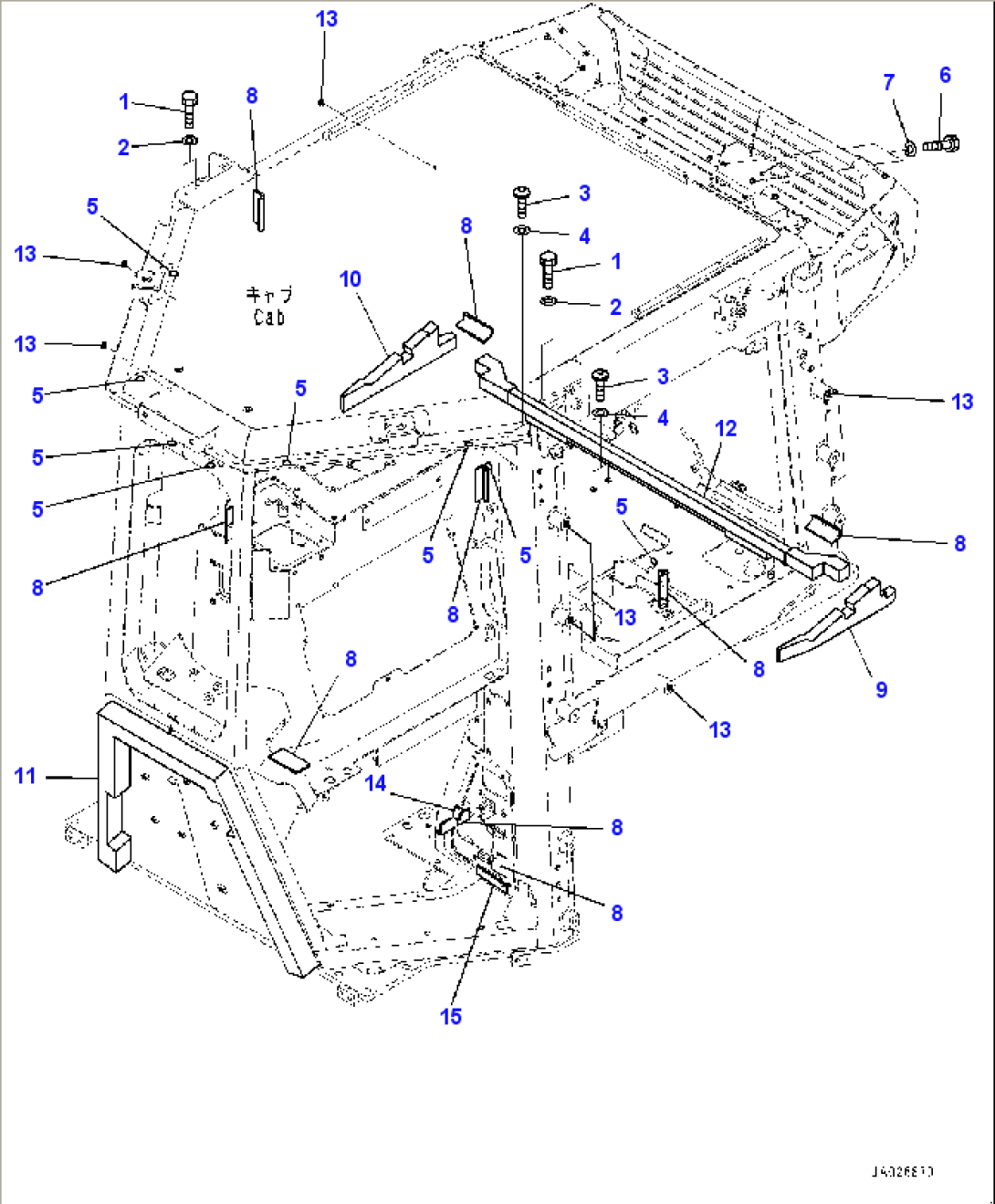 Cab, Outside Seal (#10001-)