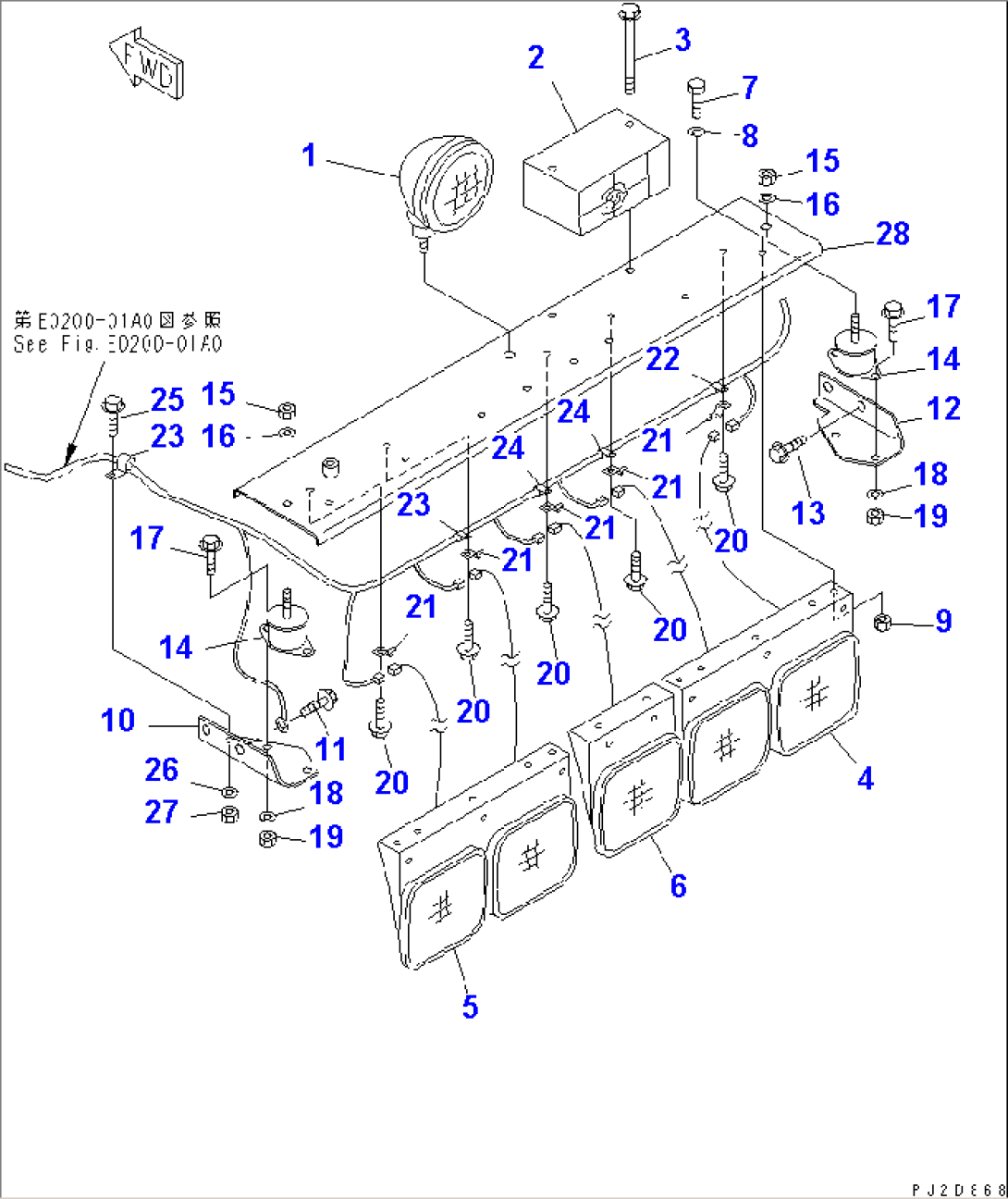ELECTRICAL SYSTEM (REAR LAMP AND BACK-UP BUZZER)