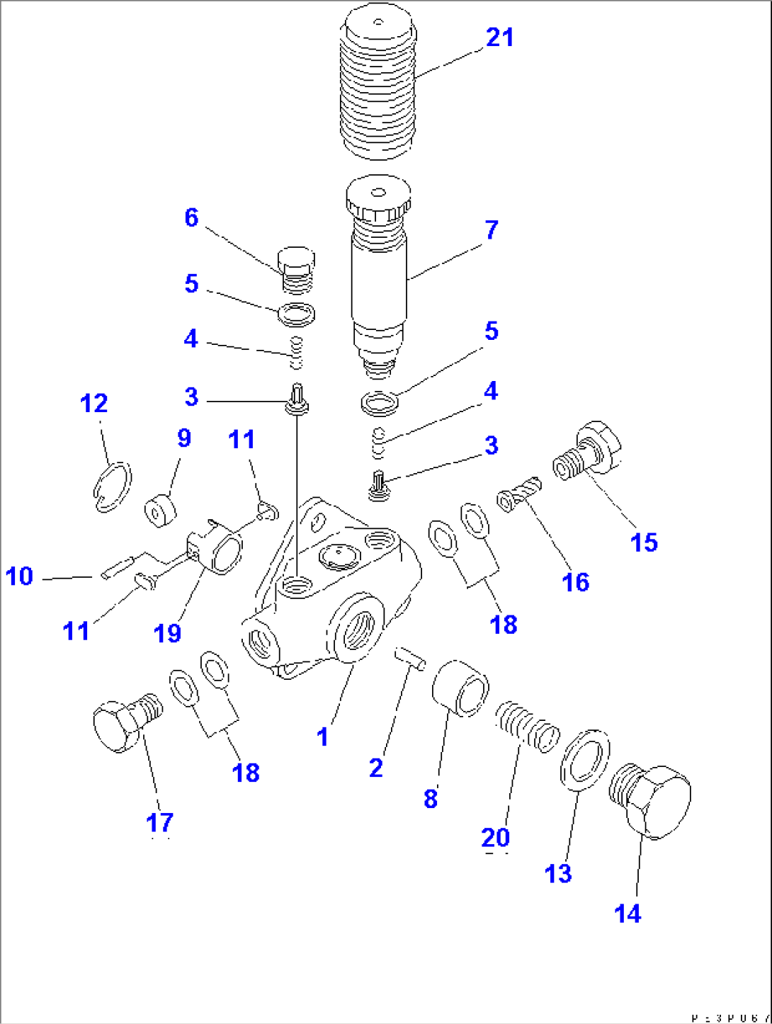 FUEL INJECTION PUMP (FEED PUMP)(#10001-11478)