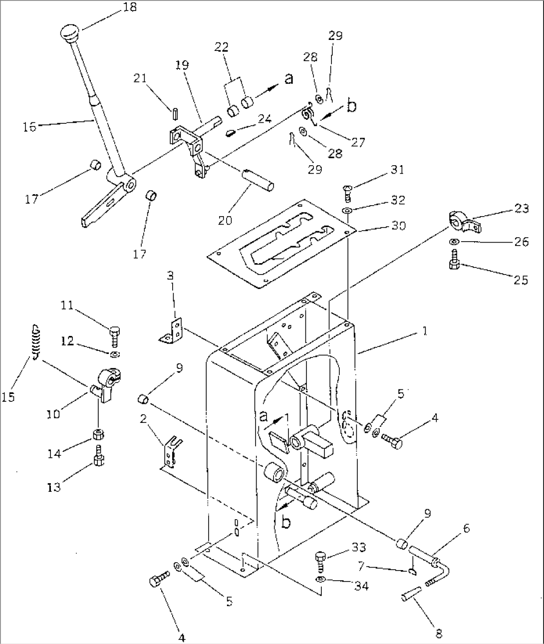 TRANSMISSION CONTROL LEVER(#30107-)