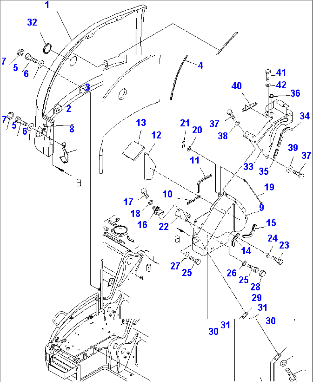 FRONT COVER (COVER) (1/2) (2 ACTUATOR) (EU SPEC.)(#15321-)
