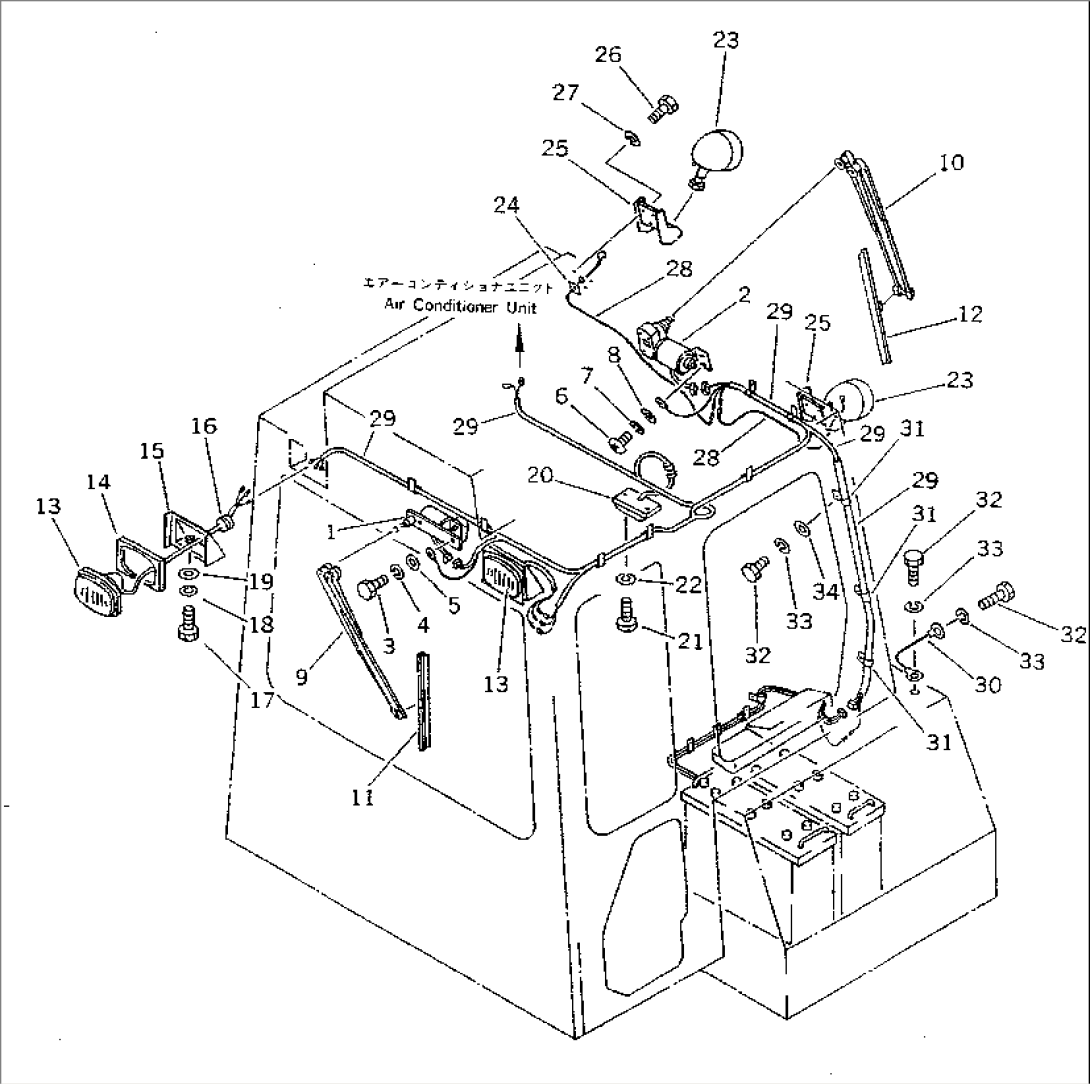 ELECTRICAL SYSTEM (FOR STEEL CAB)(#15001-16448)