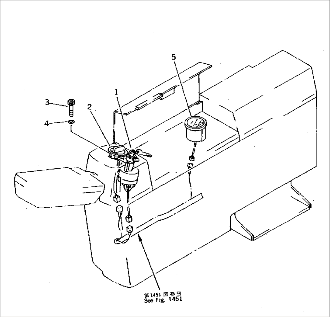 SWITCH AND METER (FOR LONG LEVER CONTROL)(#20001-21400)