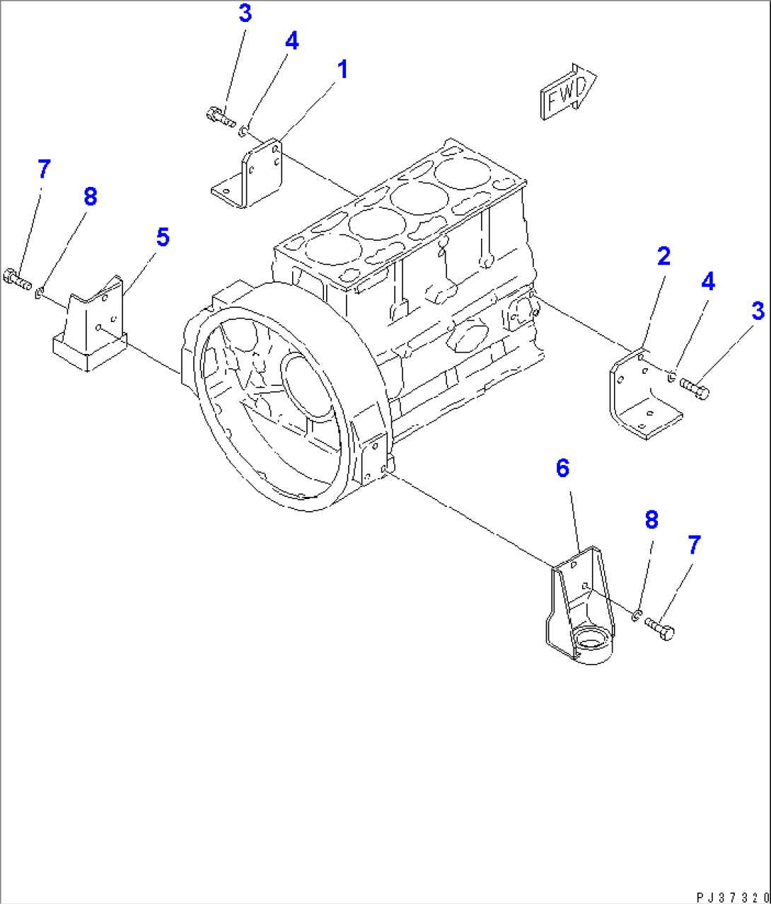 ENGINE SUPPORT(#10007-37310)