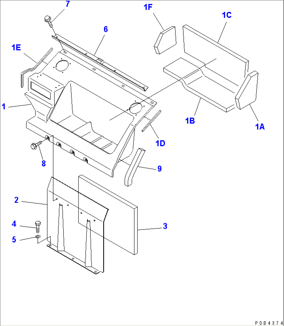 SEAT REAR COVER