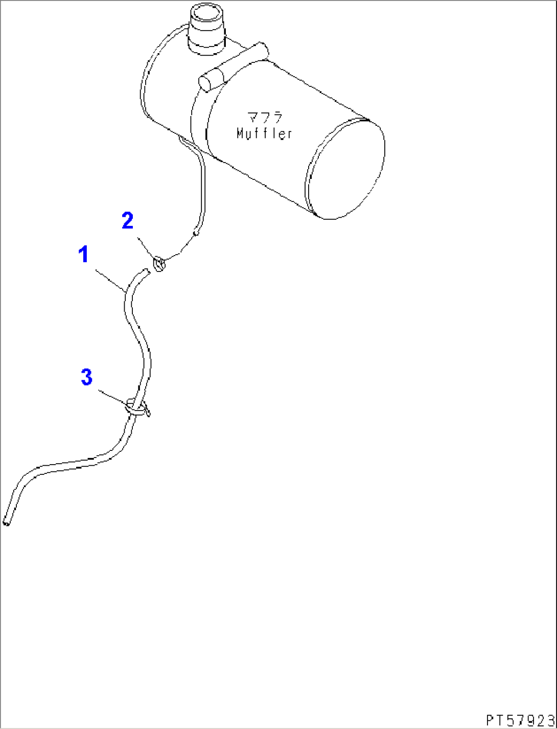 MUFFLER DRAIN HOSE