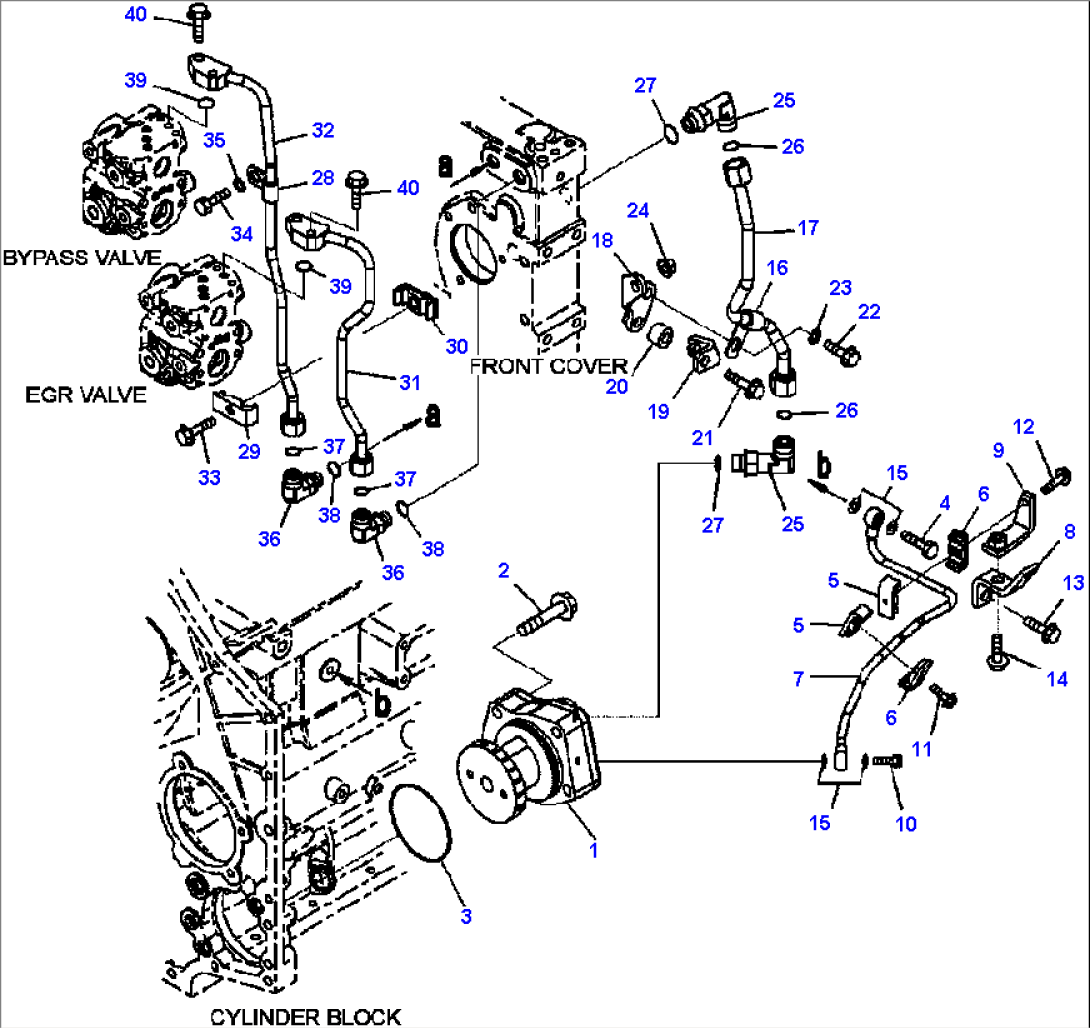 A1216-B8B8 EXHAUST GAS RECIRCULATION (EGR) (4/6) ENGINE S/N 533487-