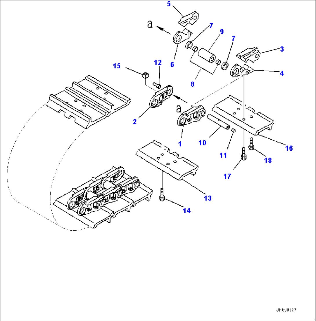 Track Shoe Assembly (#90001-91082)
