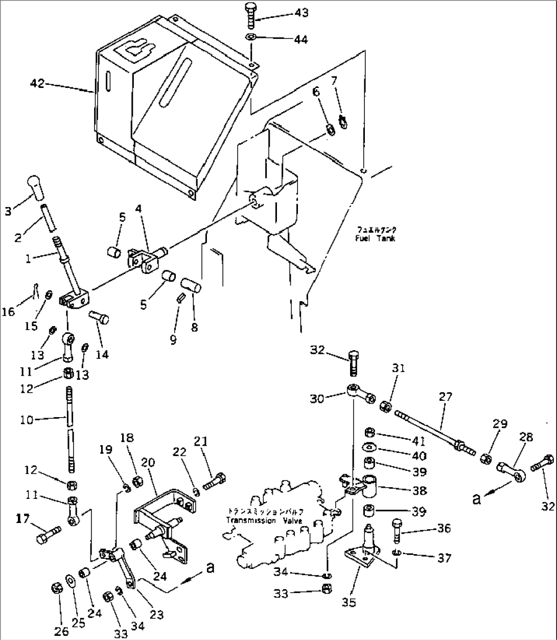 TRANSMISSION CONTROL LEVER (NOISE SUPPRESSION FOR EC)(#40238-)