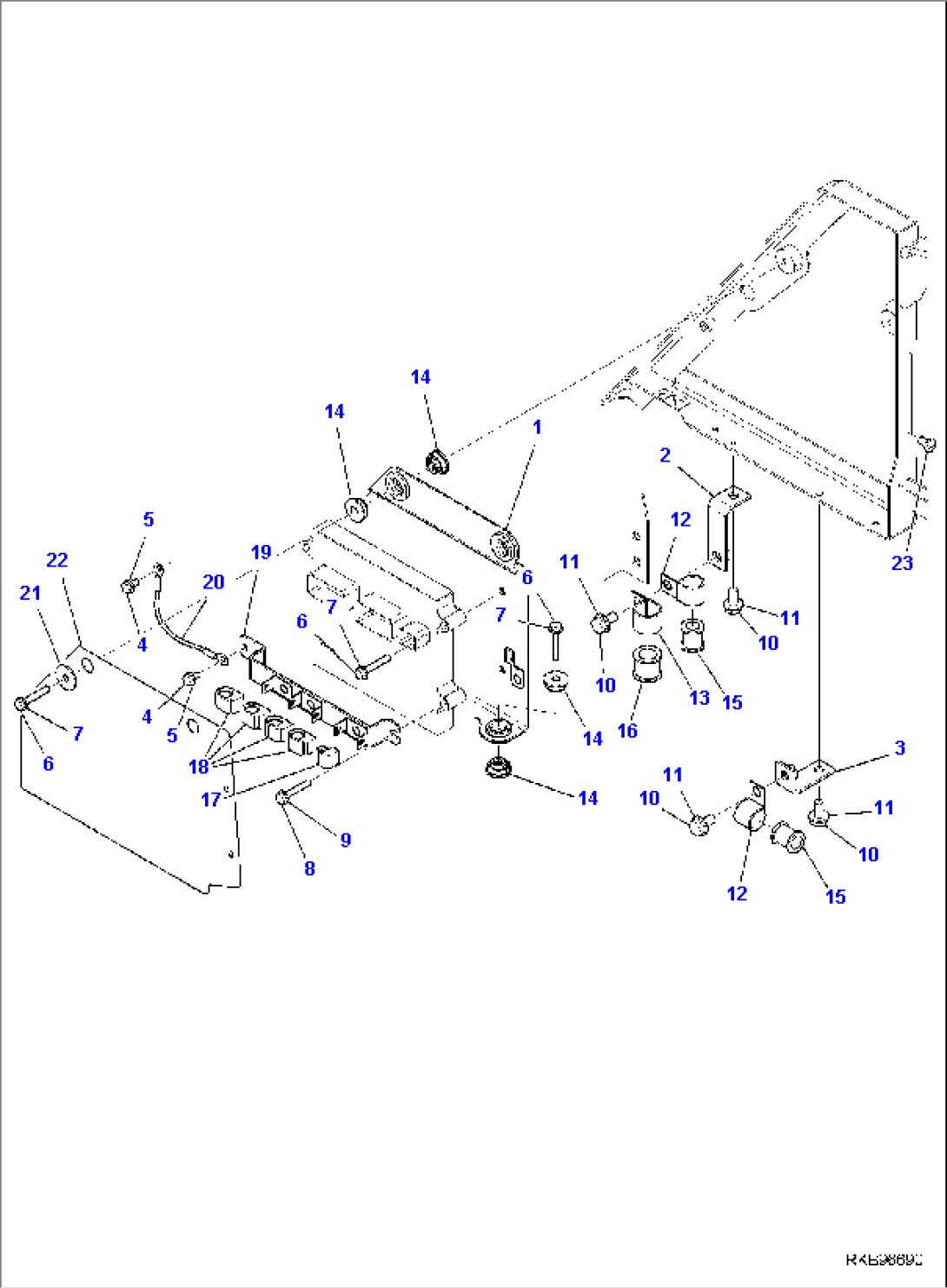 ELECTRIC WIRING, WIRE HARNESS CLAMP, ENGINE CONTROLLER