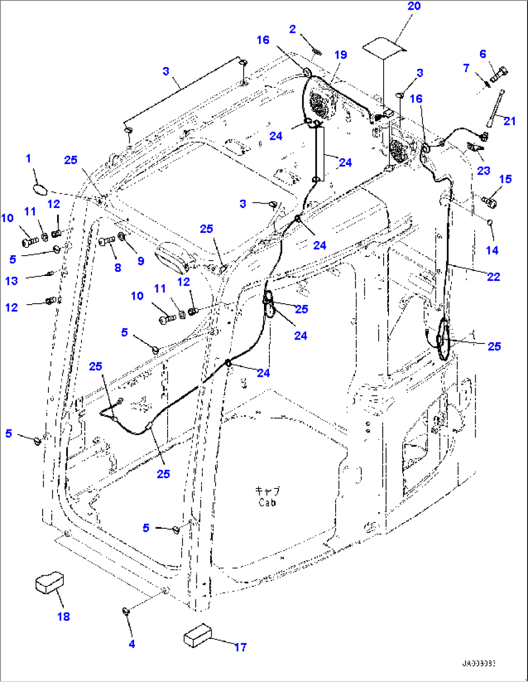 Cab, Plug Bolt (#24510-25327)