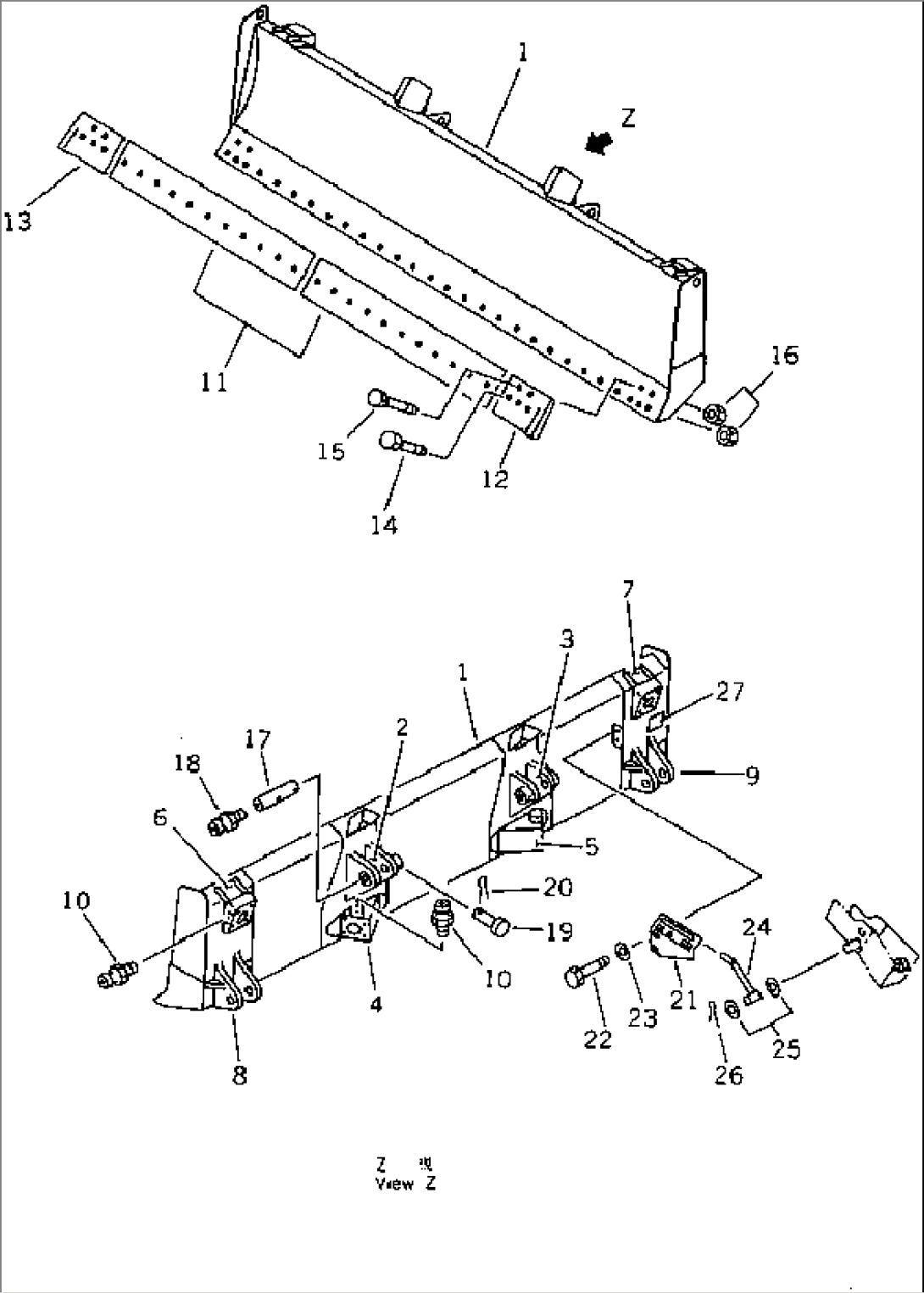 STRAIGHT TILT BLADE (FOR STRAIGHT TILT-PITCH DOZER)