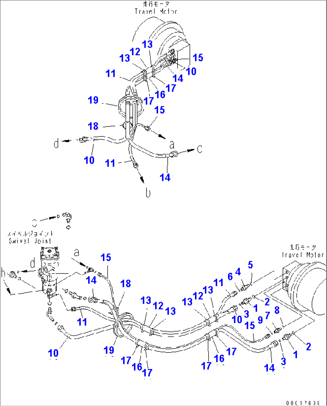 TRAVEL PIPING LOWER
