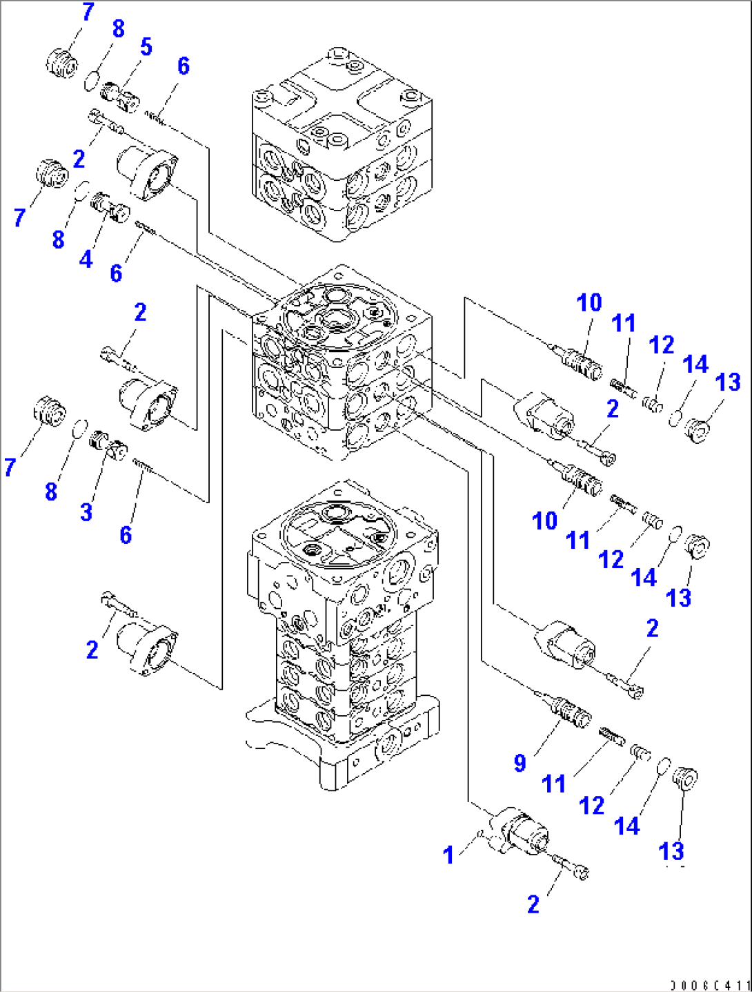 MAIN VALVE (2-ATTACHMENT) (BLADE) (4/30)(#20001-)