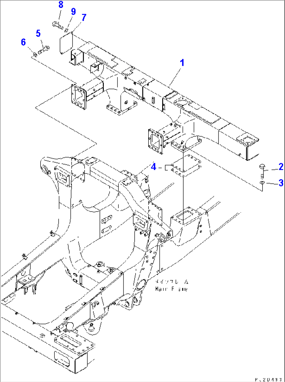 REAR SUPPORT (WITH MUFFLER)