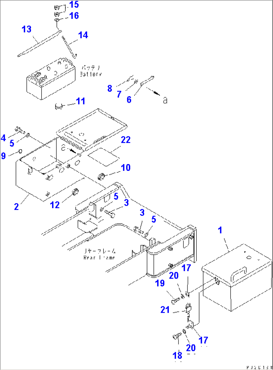BATTERY BOX (BOX AND BATTERY MOUNTING) (VANDALISM)(#50001-50630)