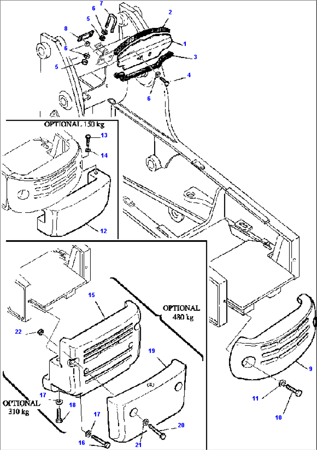 FIG. M5010-01A0 COUNTERWEIGHT