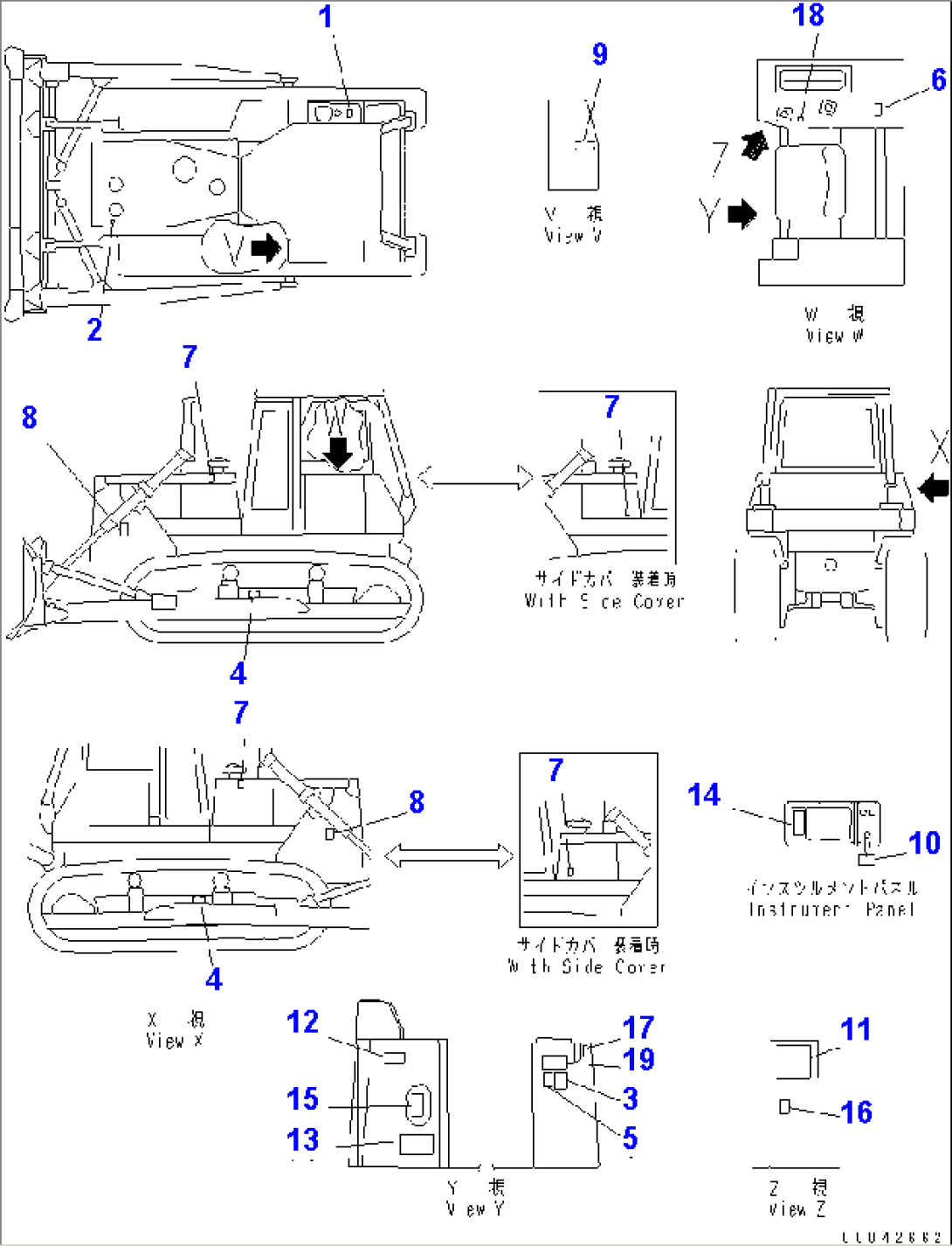 MARKS AND PLATES (ENGLISH) (FOR U.S.A. AND PUERTORICO) (2/2)(#3807-)