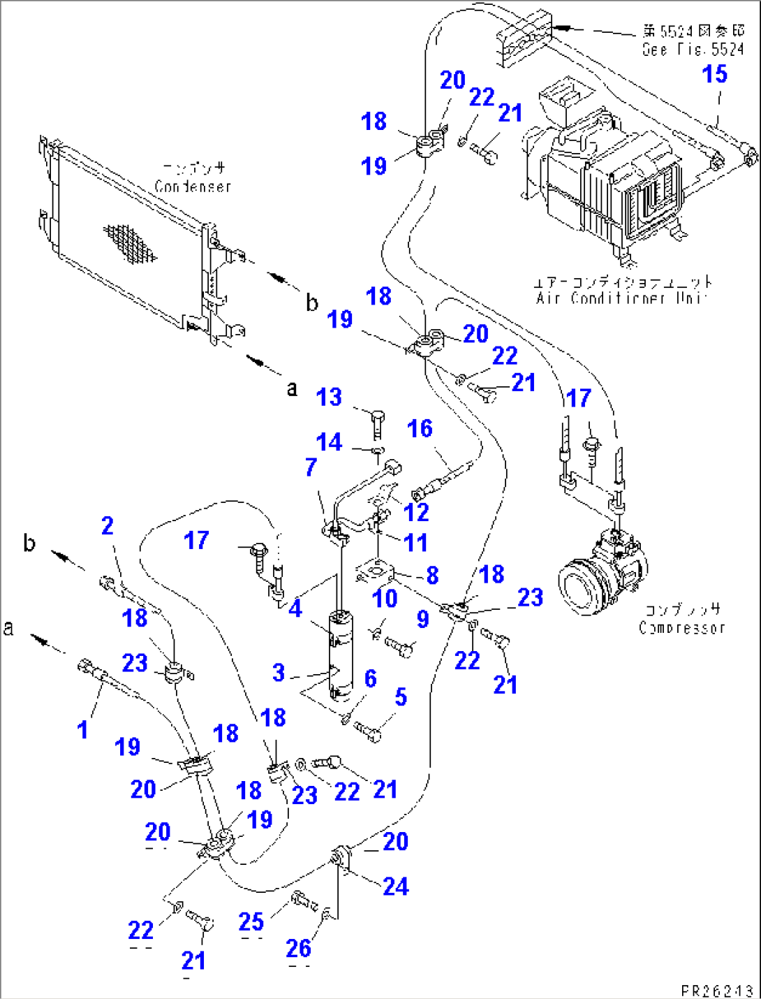 AIR CONDITIONER (2/8) (AIR COMPRESSOR PIPING)(#4626-)