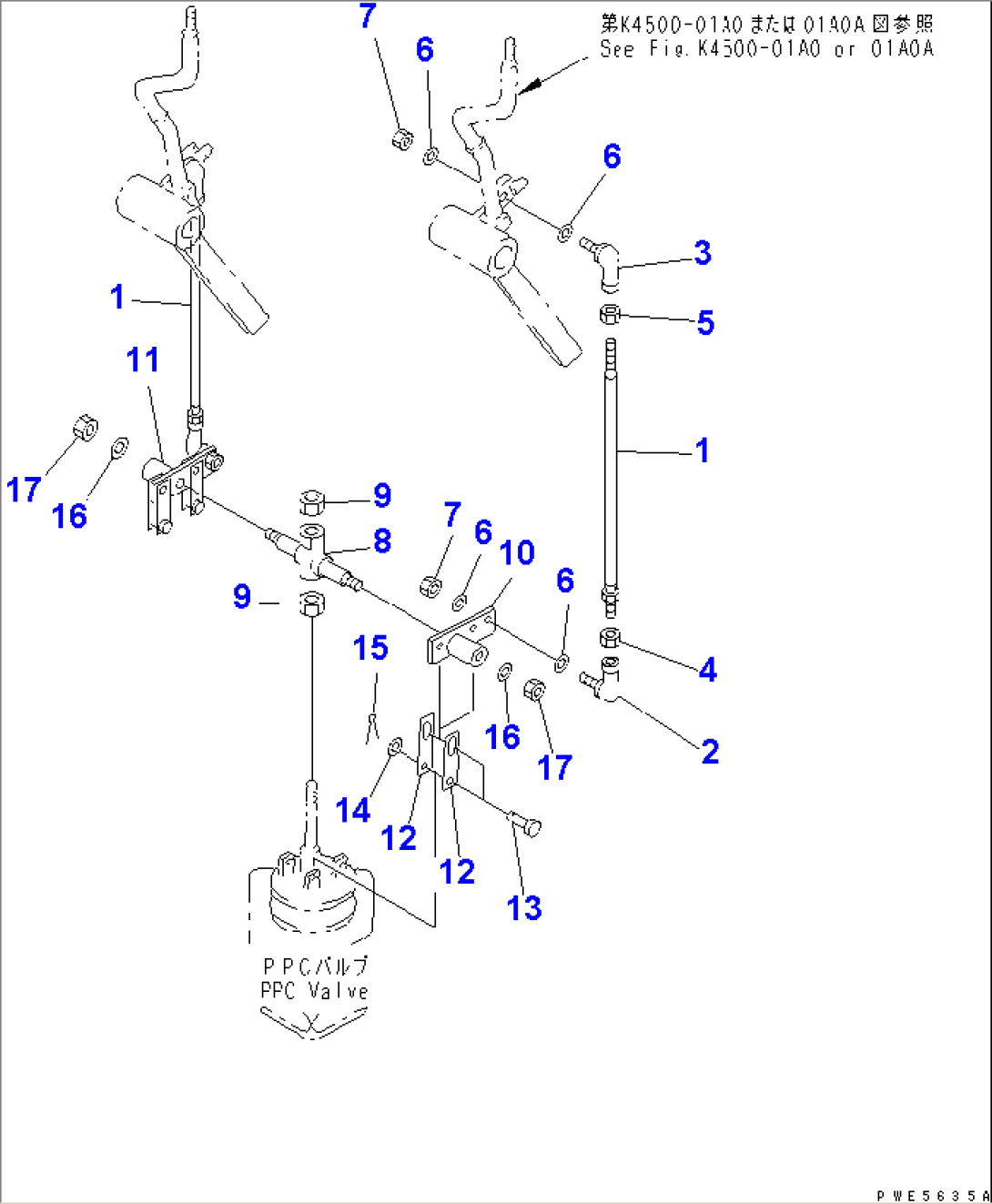 LOADER CONTROL (WORK EQUIPMENT CONTROL LINKAGE)