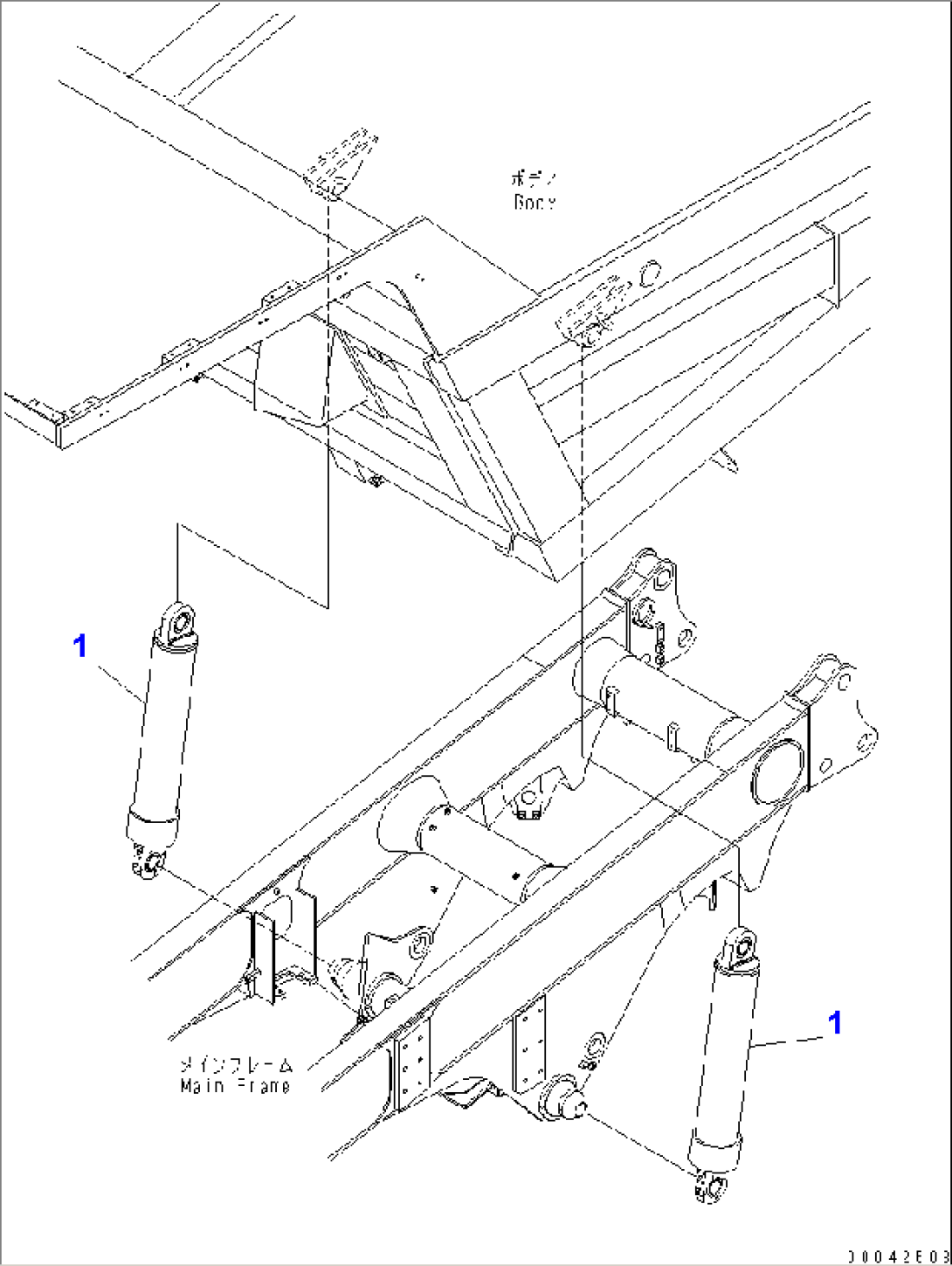 HOIST CYLINDER(#7001-)