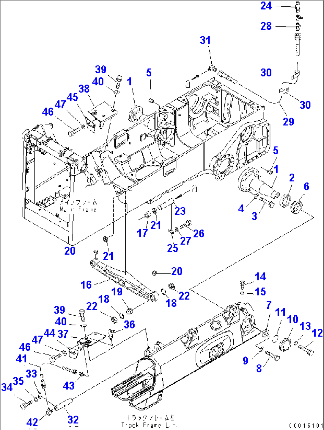 EQUALIZER BAR AND PIVOT SHAFT(#65521-)