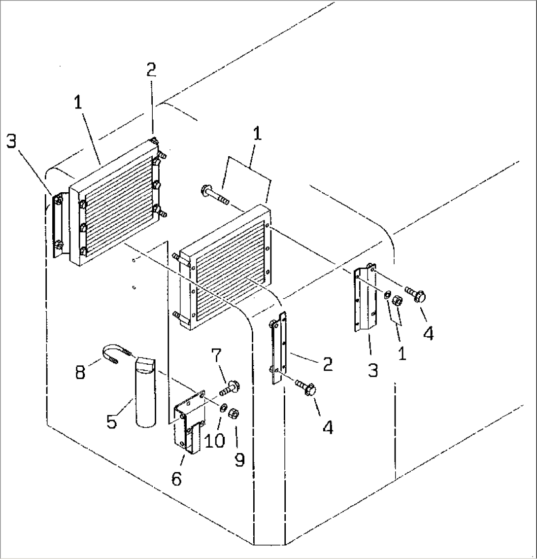 AIR CONDITIONER RELATED PARTS (3/8) (CONDENSER MOUNTING)(#50001-)