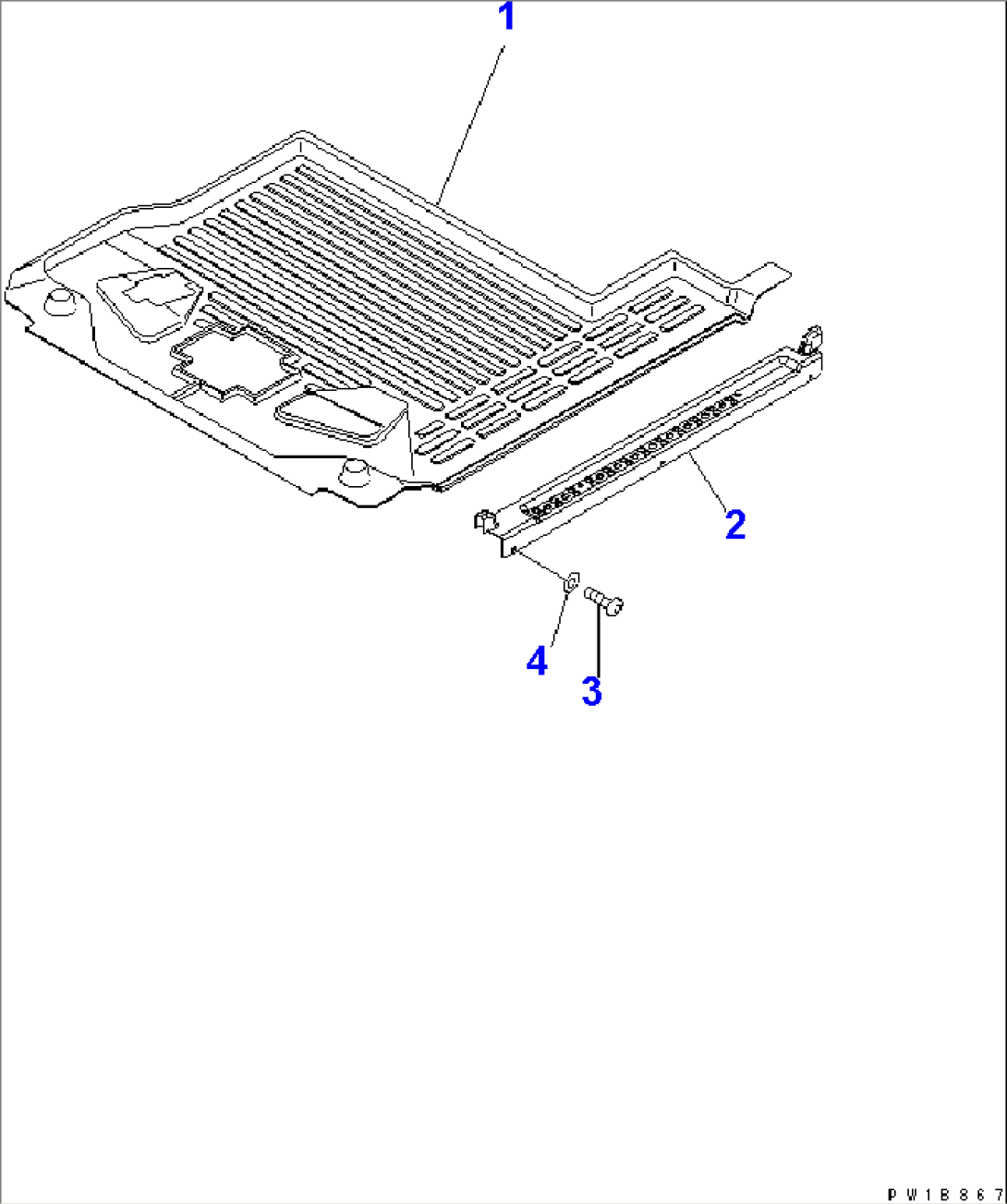 FLOOR MAT (1 ACTUATOR)