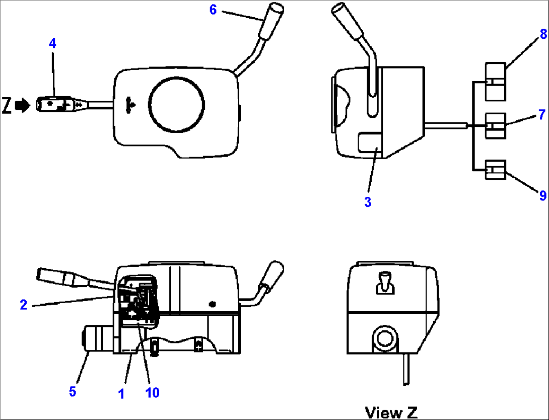 K0200-37B0 STEERING STEERING COLUMN SWITCH