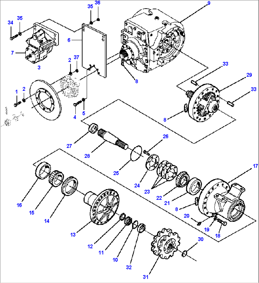 FINAL DRIVE MACHINES WITH PLANETARY