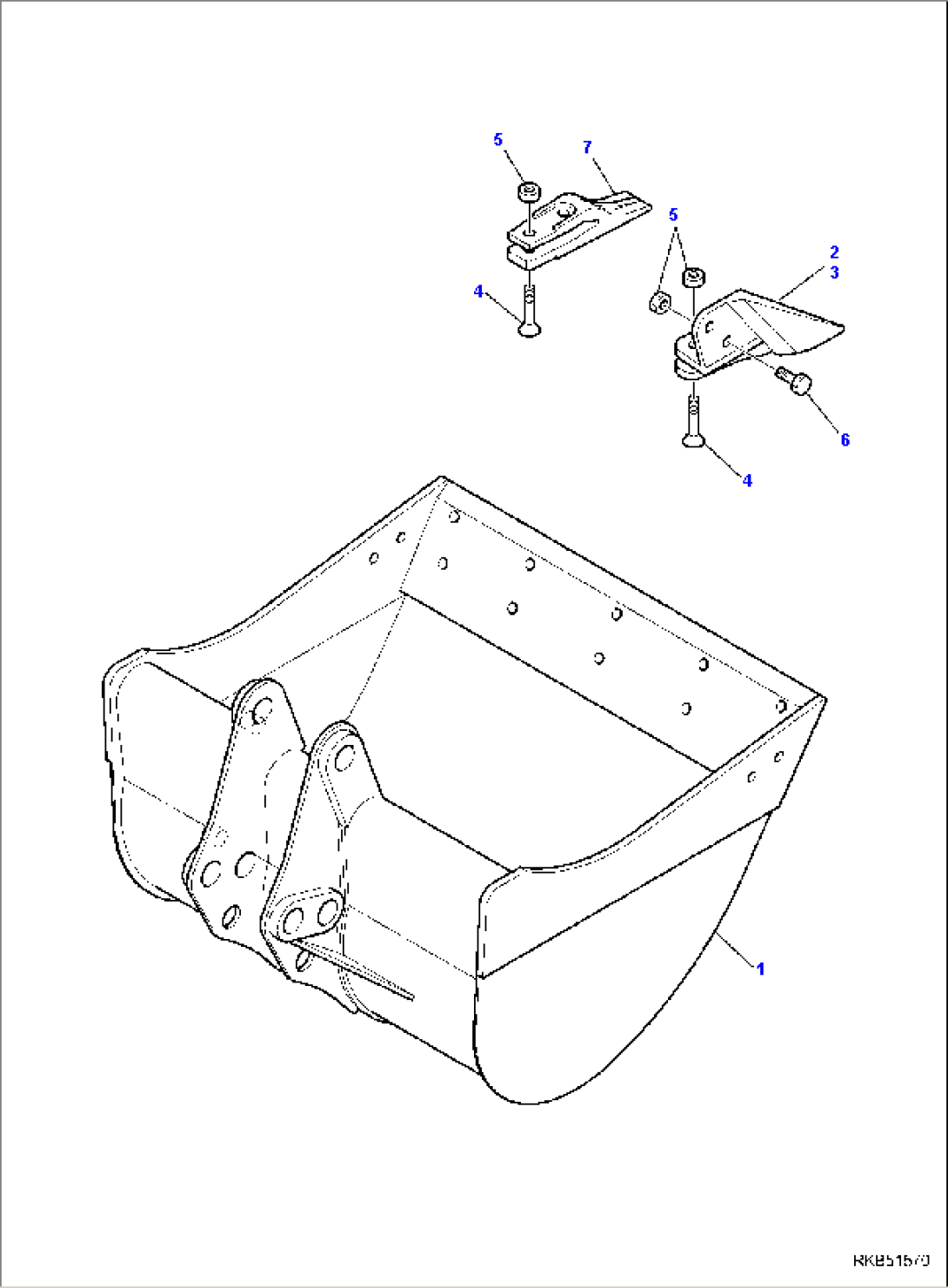 BUCKET (L=900 mm)