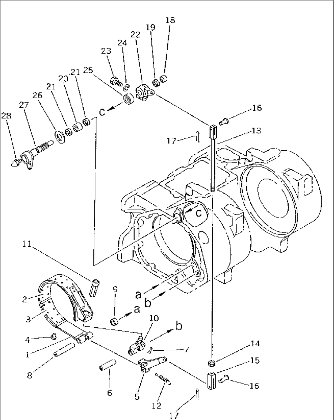 TOWING WINCH (BRAKE BAND AND LINKAGE)