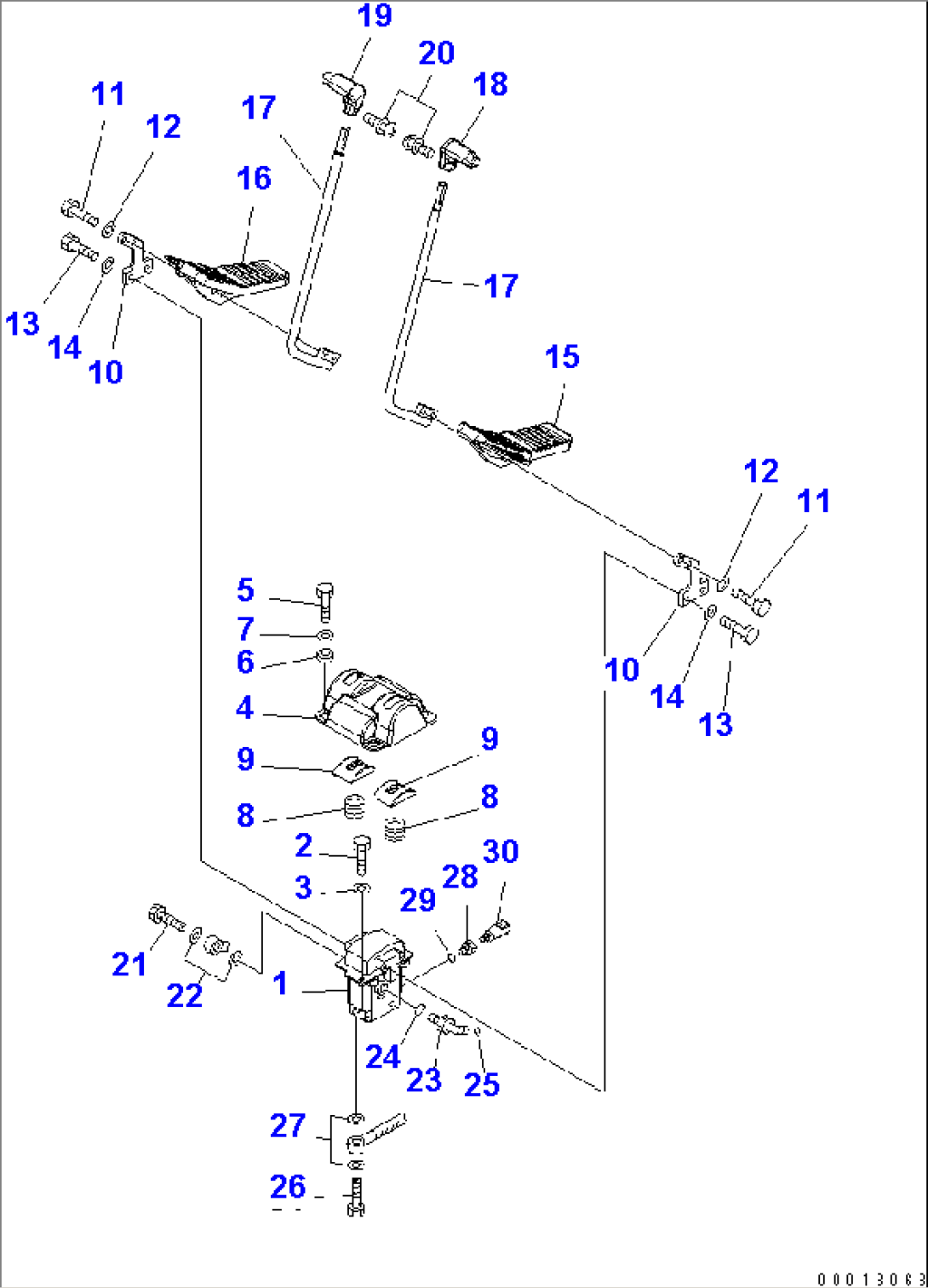 FLOOR FRAME (TRAVEL CONTROL)