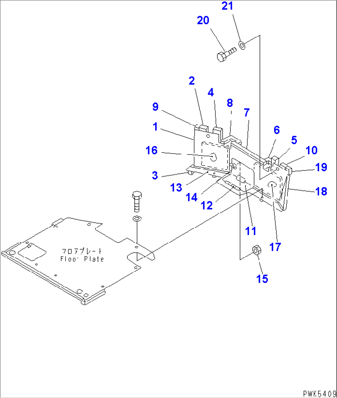 SEAT FRONT COVER (WITH ROPS CAB)(#61169-)