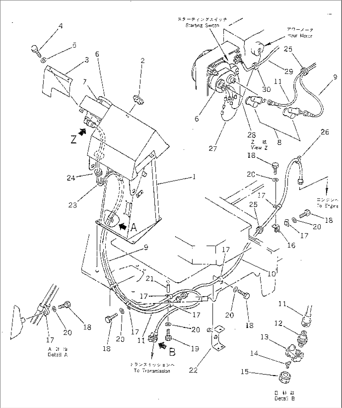 TACHOGRAPH (FOR 2-PERSONS CAB)(#20001-)