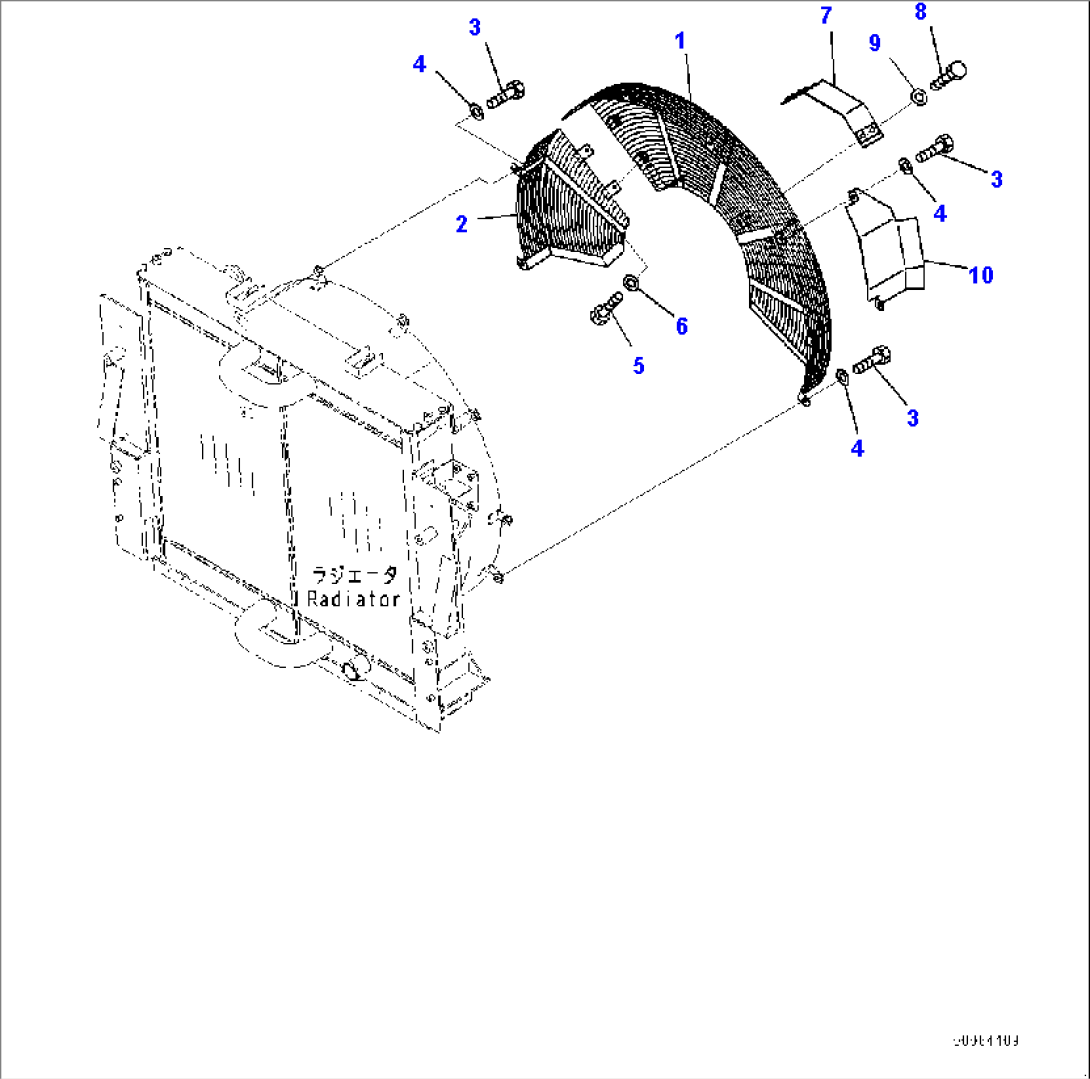 Cooling System, Fan Net (1/2) (#7079-7231)