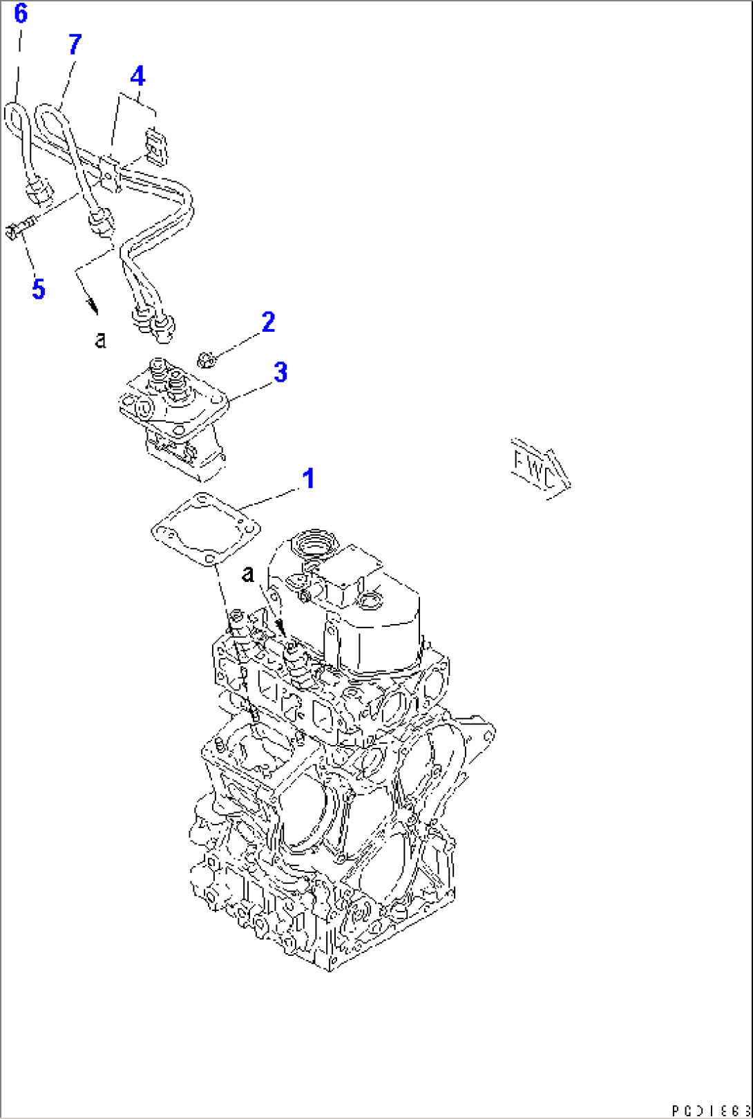 FUEL INJECTION PUMP MOUNTING