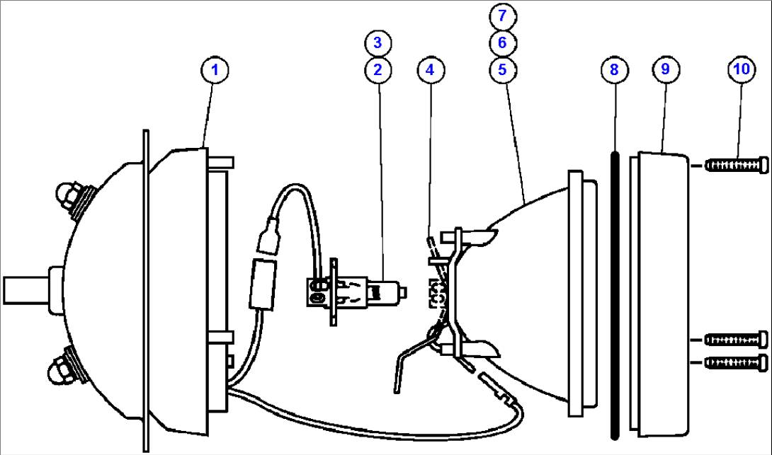LIGHT ASSEMBLY (SUPER HALOGEN) 1/2