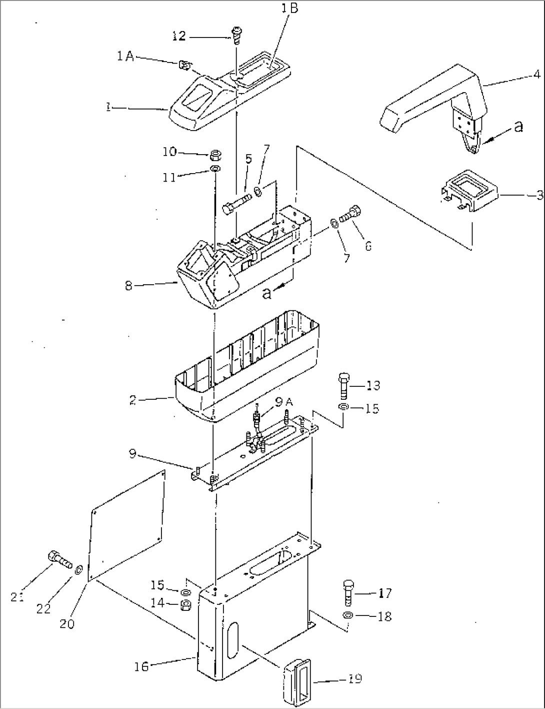 LEFT STAND AND LEVER (FOR WRIST CONTROL LEVER)