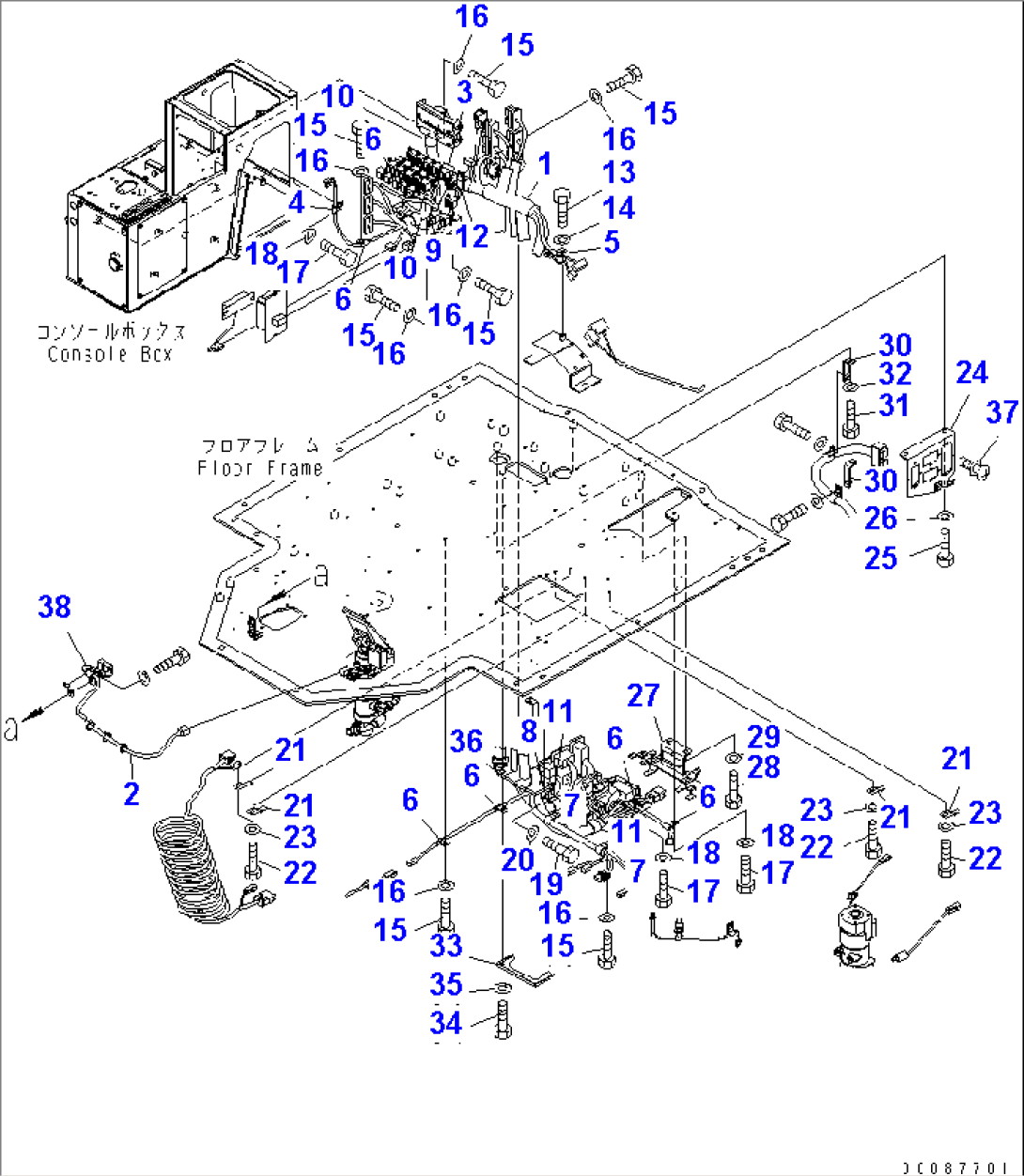 FLOOR SUB (FLOOR FRAME HARNESS)(#55001-)