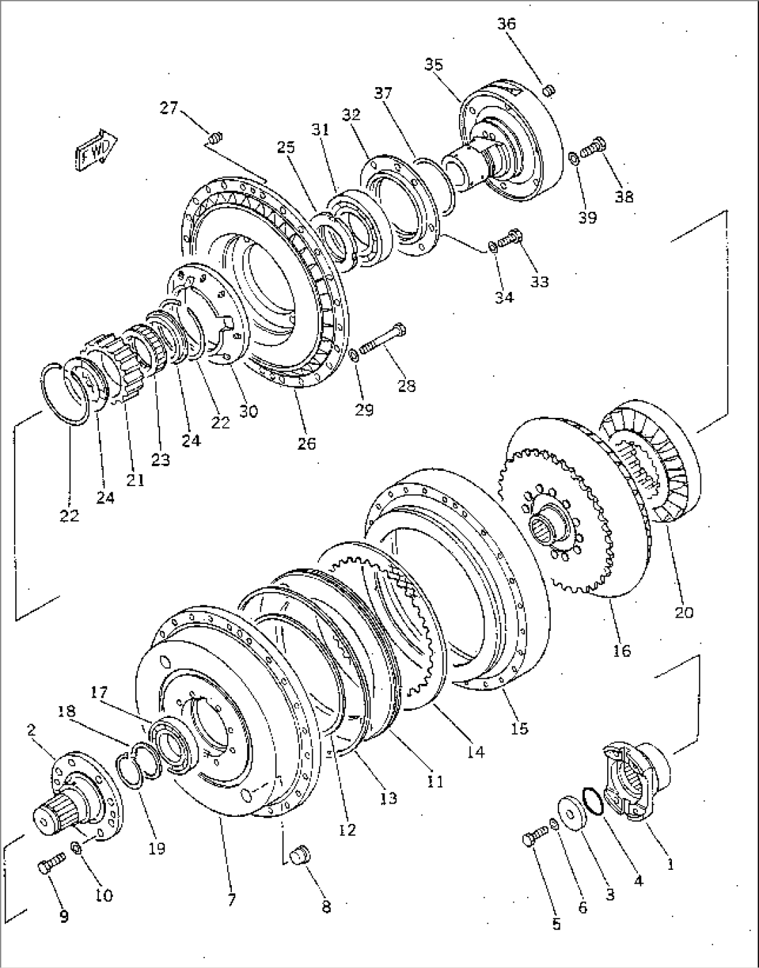 TORQUE CONVERTER PUMP¤ TURBINE AND STATOR