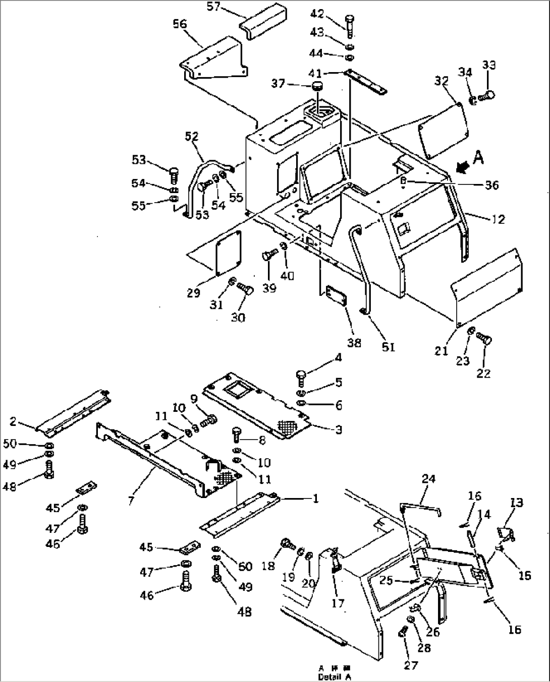 BOX AND FLOOR (FOR TOWING WINCH WET TYPE)