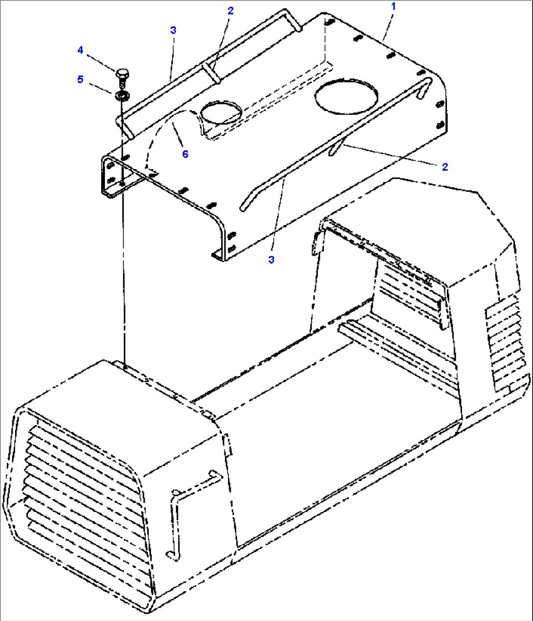 FIG. M5110-01A1 HOOD TOP - S/N 210568 AND UP