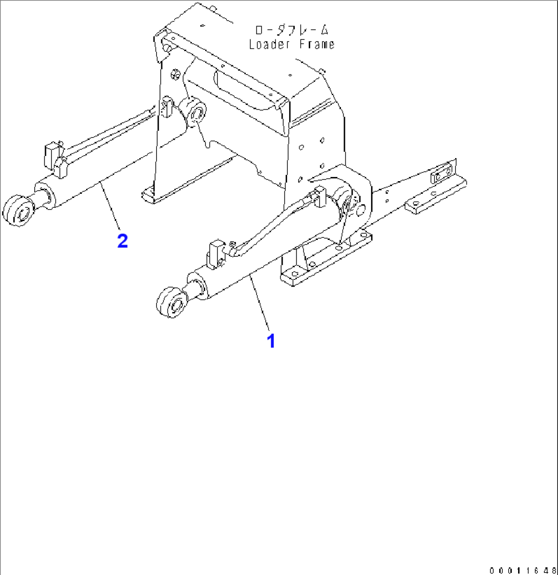 BLADE LIFT CYLINDER (FOR PAT)(#90001-)