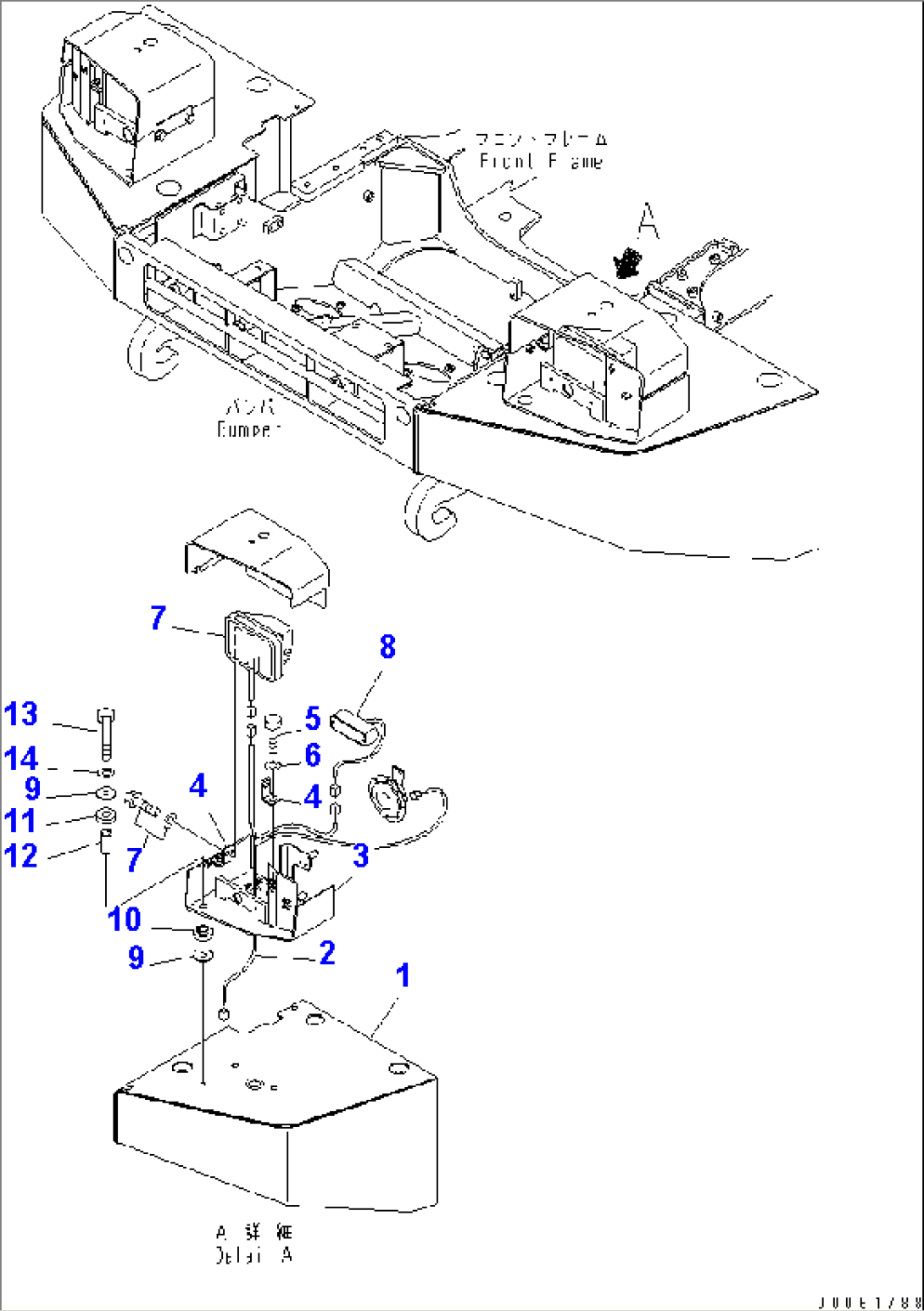 BUMPER AND HEAR LAMP (L.H.) (FOG LAMP)(#2001-)