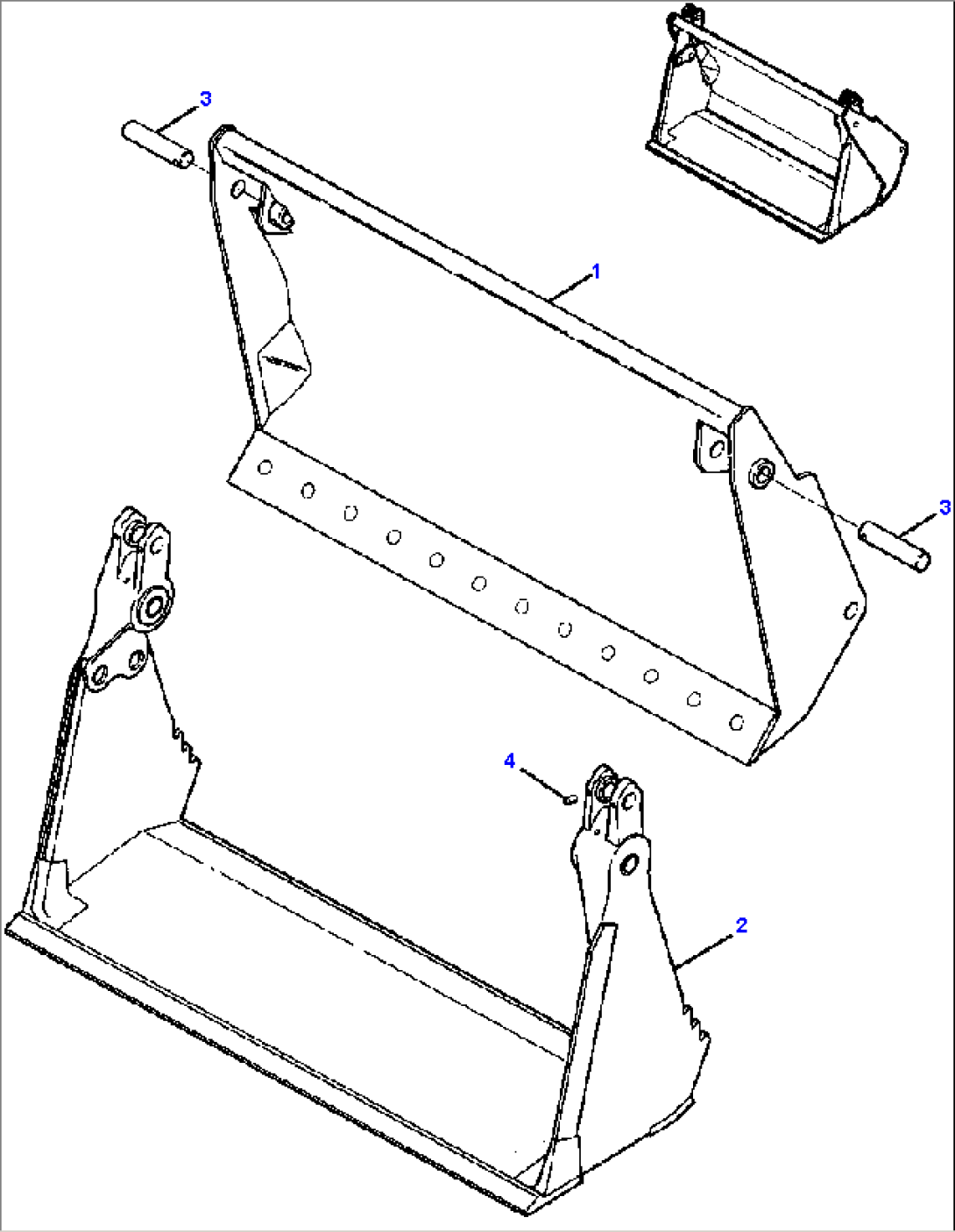 MULTI-PURPOSE BUCKET BUCKET ASSEMBLY