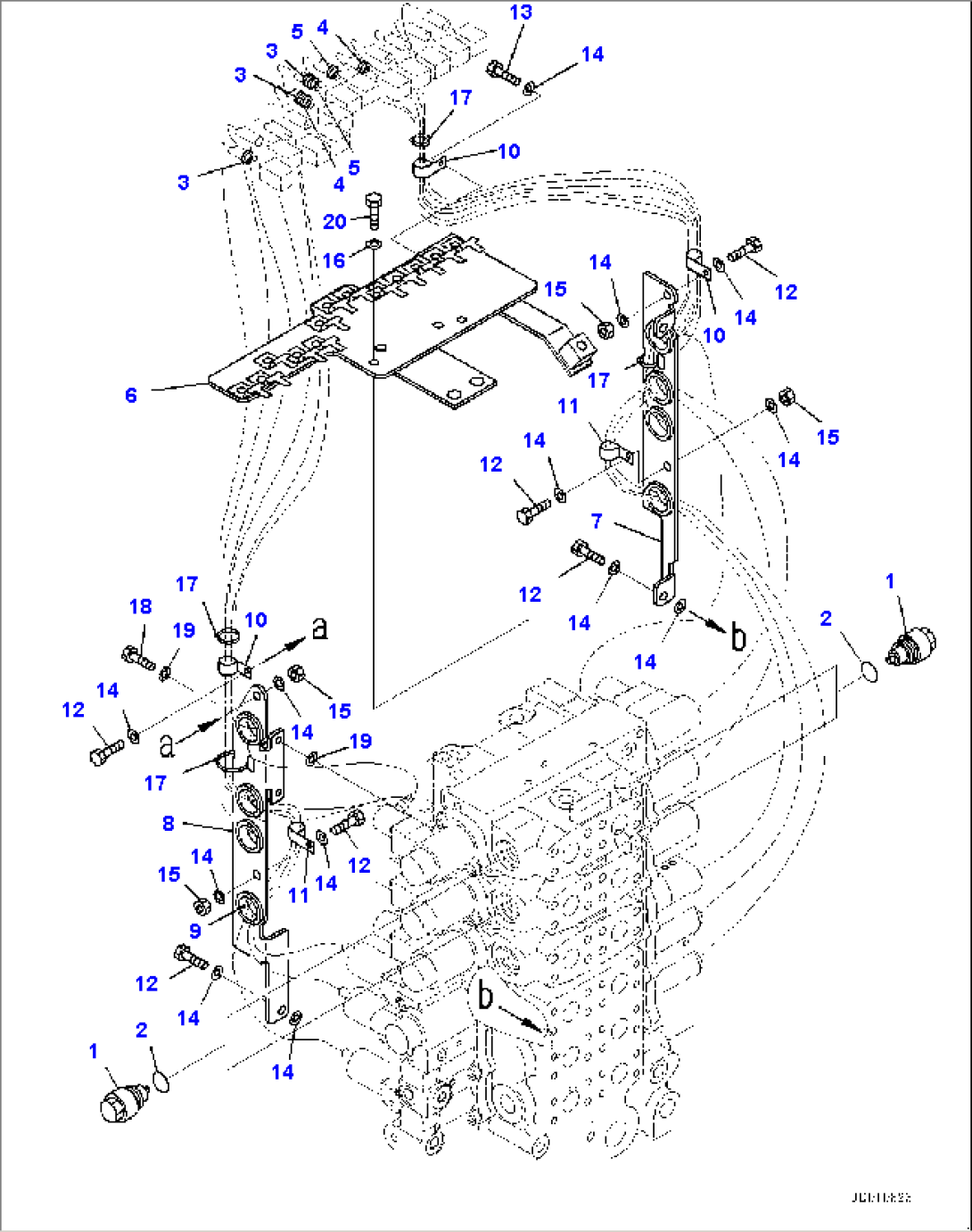Fender, Control Valve, 6-Spool (10/10) (#100040-)
