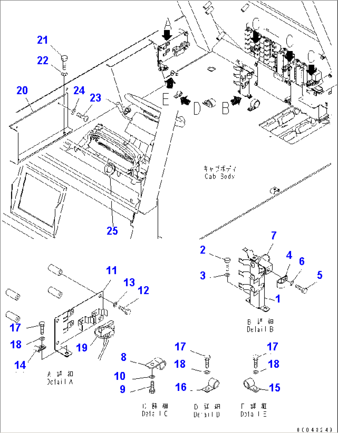 FLOOR (FLOOR WIRING 2/2)(#11001-)