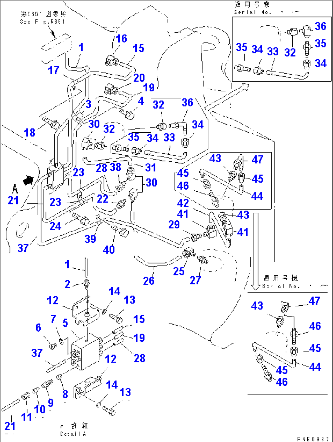 AUTO GREASE SYSTEM (STEERING CYLINDER AND CENTER SUPPORT)(#10865-)