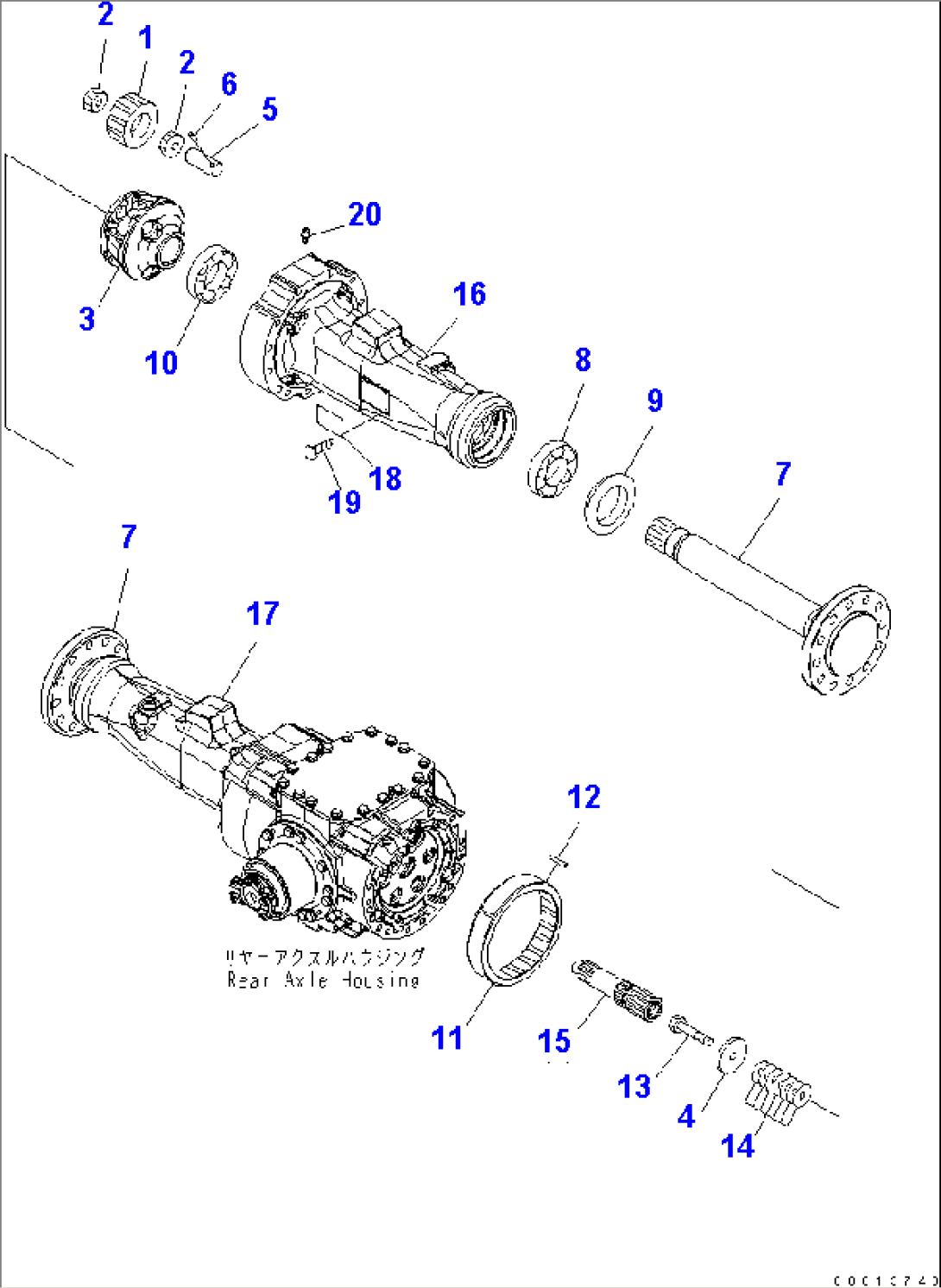 REAR AXLE (FINAL DRIVE AND HOUSING)(#65001-72149)